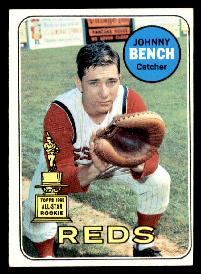 1969 Topps Baseball #095 Johnny Bench Reds EX+/EX-MT 546137