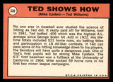 1969 Topps Baseball #539 Ted Williams Mike Epstein EX-MT 546147
