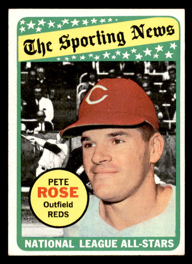 1969 Topps Baseball #424 Pete Rose A.S. Reds EX-MT 546153