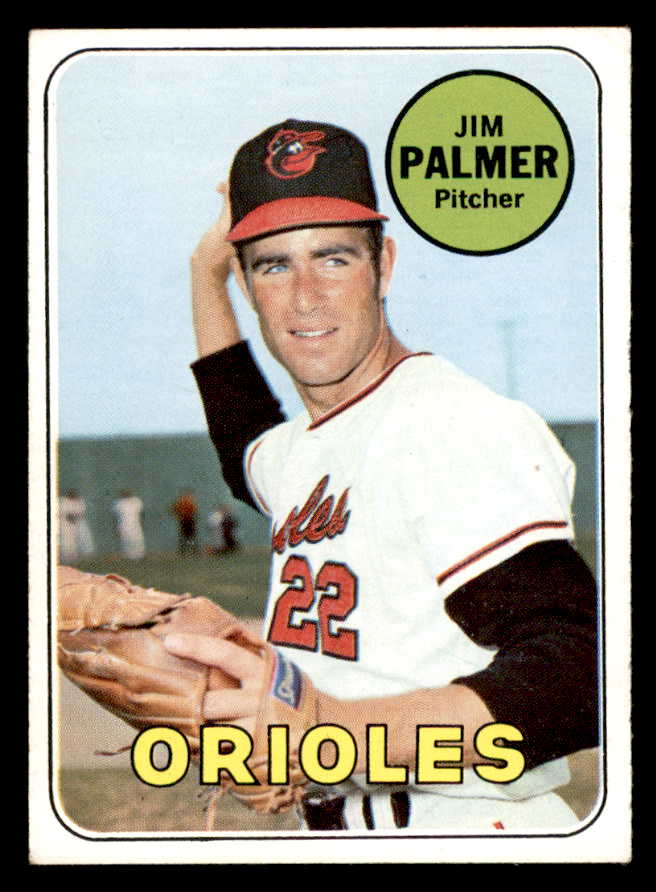 1969 Topps Baseball #573 Jim Palmer Orioles EX 546162