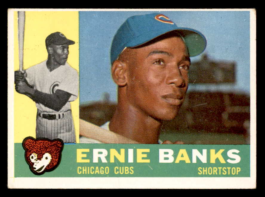 1960 Topps Baseball #010 Ernie Banks Cubs VG-EX 546181
