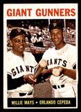 1964 Topps Baseball #306 Willie Mays Orlando Cepeda VG-EX 546185