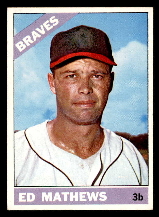 1966 Topps Baseball #200 Eddie Mathews Braves EX-MT 546212