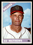1966 Topps Baseball #200 Eddie Mathews Braves EX-MT 546212
