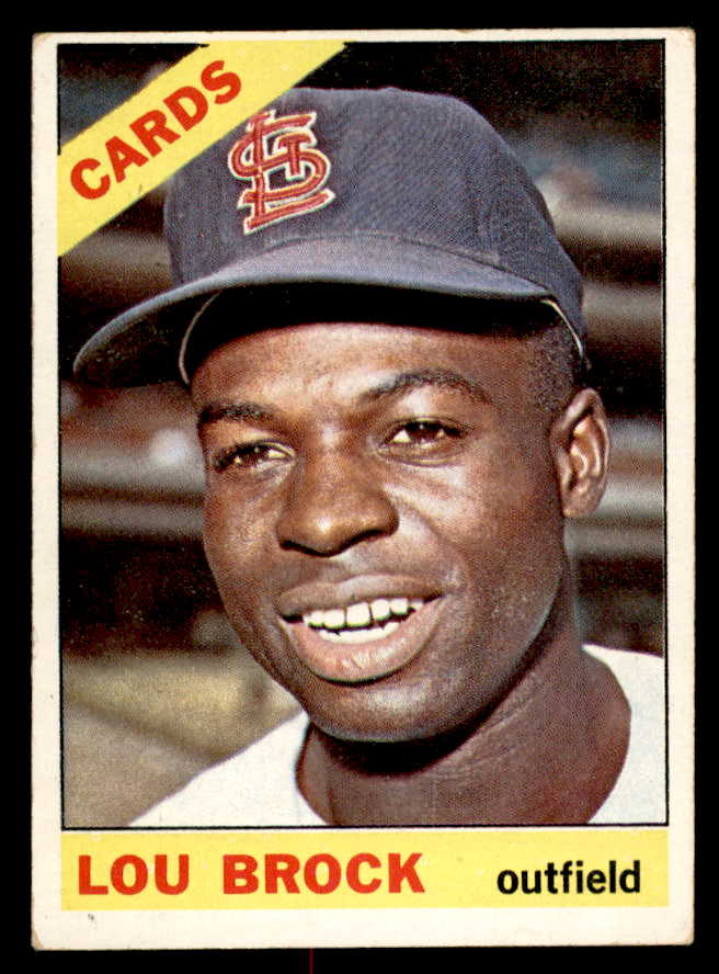 1966 Topps Baseball #125 Lou Brock Cardinals VG-EX 546221