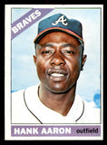 1966 Topps Baseball #500 Hank Aaron Braves VG-EX 546222
