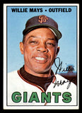 1967 Topps Baseball #200 Willie Mays Giants EX 546237