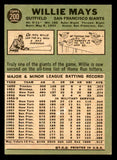 1967 Topps Baseball #200 Willie Mays Giants EX 546237