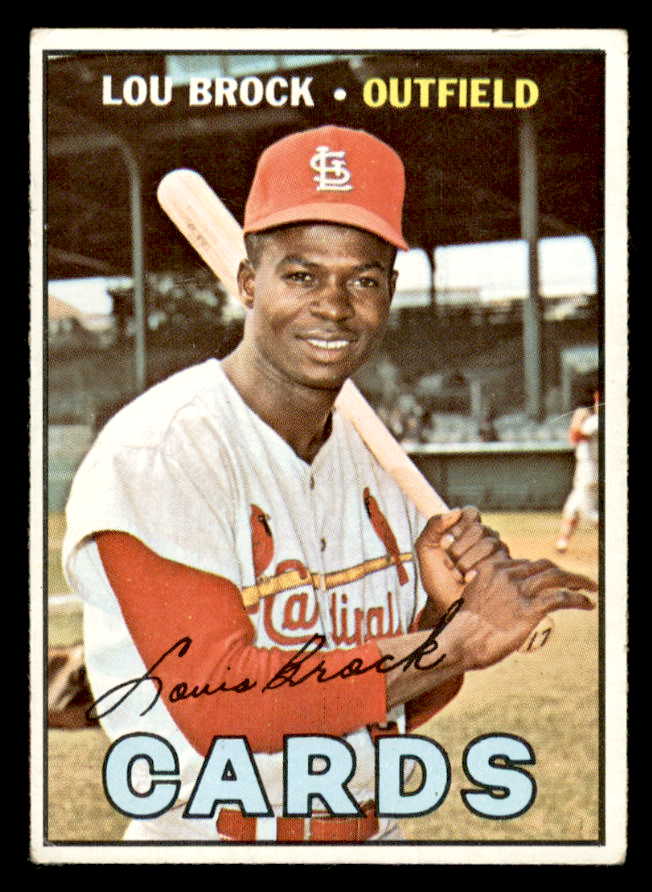1967 Topps Baseball #285 Lou Brock Cardinals VG-EX 546242