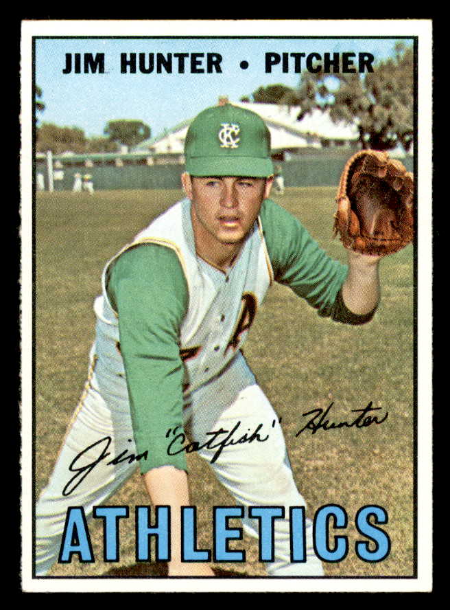 1967 Topps Baseball #369 Catfish Hunter A's NR-MT 546245