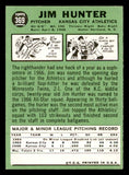 1967 Topps Baseball #369 Catfish Hunter A's NR-MT 546245
