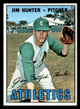 1967 Topps Baseball #369 Catfish Hunter A's EX+/EX-MT 546252