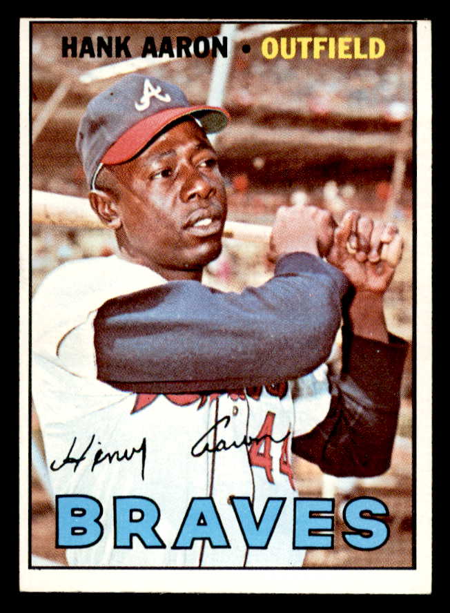 1967 Topps Baseball #250 Hank Aaron Braves VG-EX 546261