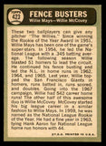1967 Topps Baseball #423 Willie Mays Willie McCovey EX+/EX-MT 546272