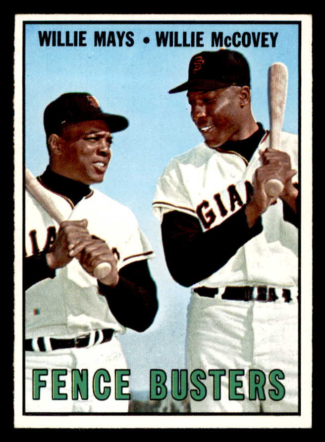 1967 Topps Baseball #423 Willie Mays Willie McCovey NR-MT 546273