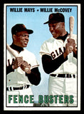 1967 Topps Baseball #423 Willie Mays Willie McCovey NR-MT 546273