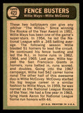 1967 Topps Baseball #423 Willie Mays Willie McCovey NR-MT 546273