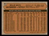 1972 Topps Baseball #049 Willie Mays Giants EX-MT 546274
