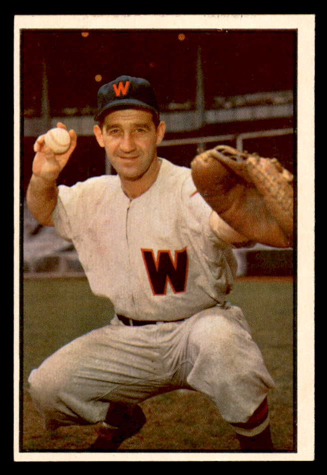 1953 Bowman Color Baseball #077 Mickey Grasso Senators EX-MT/NR-MT 546276