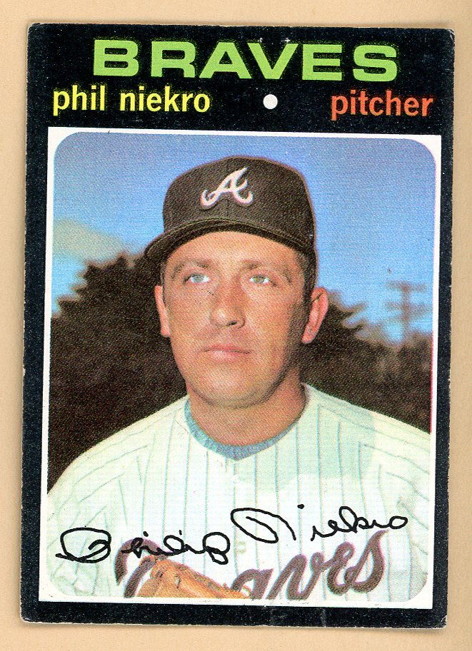 1971 Topps Baseball #030 Phil Niekro Braves VG-EX 546284