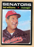 1971 Topps Baseball #380 Ted Williams Senators EX+/EX-MT 546291