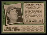 1971 Topps Baseball #380 Ted Williams Senators EX+/EX-MT 546291
