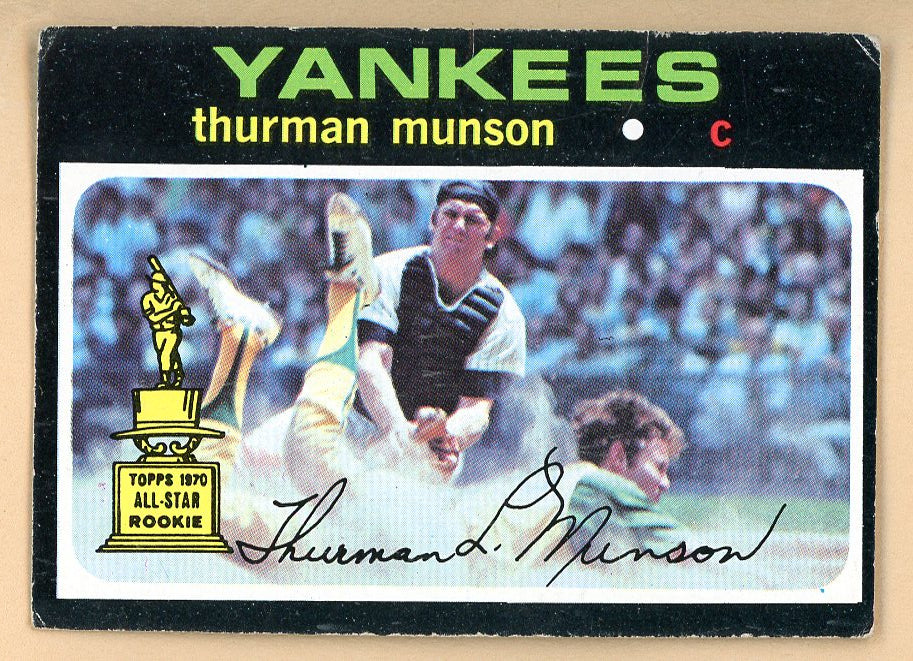 1971 Topps Baseball #005 Thurman Munson Yankees VG-EX 546300
