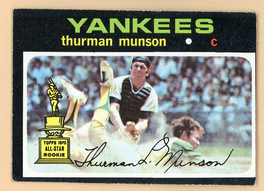 1971 Topps Baseball #005 Thurman Munson Yankees EX 546301
