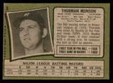 1971 Topps Baseball #005 Thurman Munson Yankees EX 546301