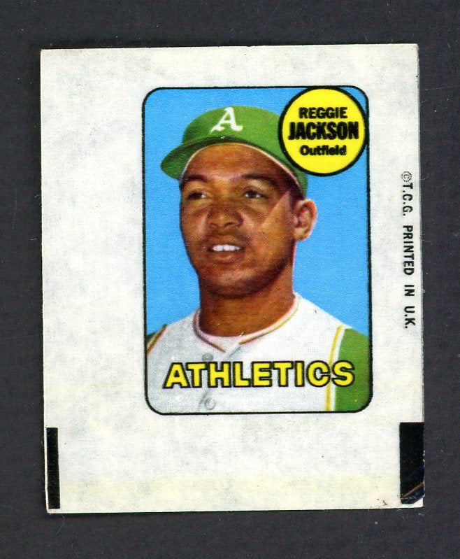 1969 Topps Baseball Decals Reggie Jackson A's VG-EX 546302