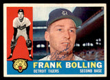1960 Topps #482 Frank Bolling Tigers Signed Autographed