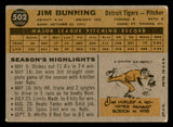 1960 Topps #502 Jim Bunning Tigers Signed Autographed