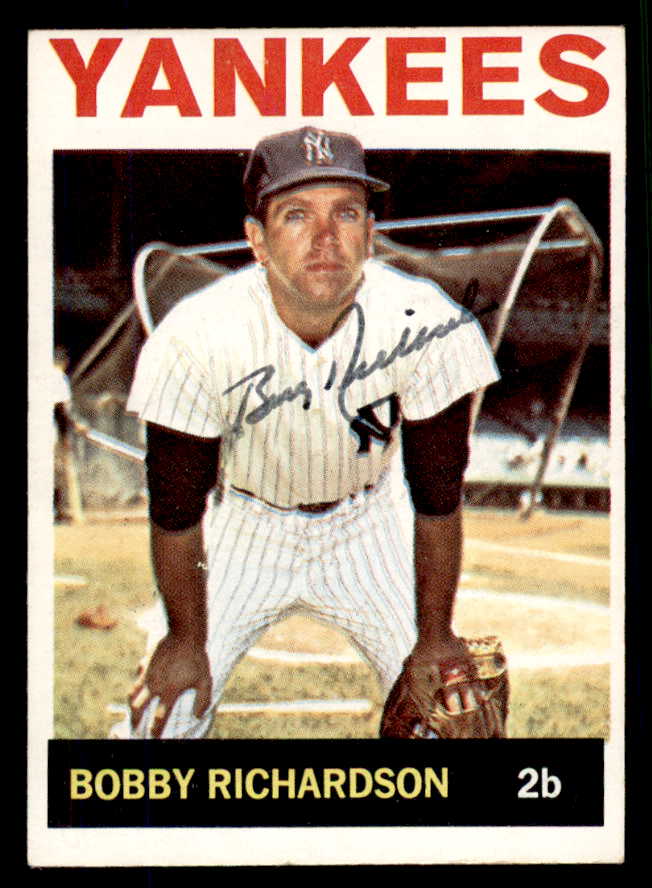 1964 Topps #190 Bobby Richardson Yankees Signed Autographed