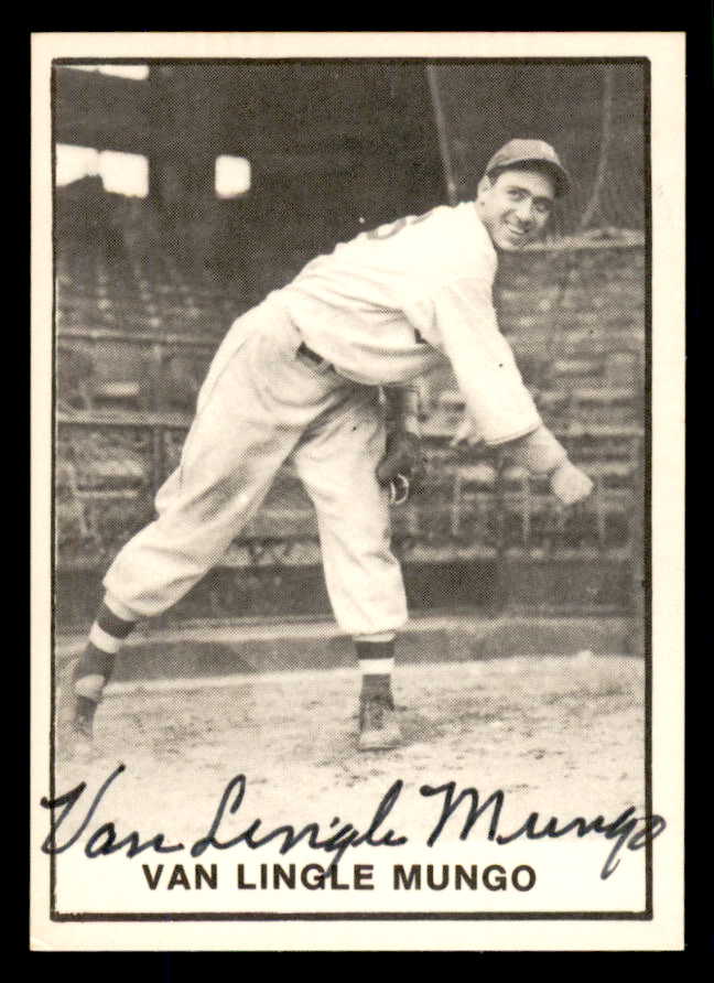 1978 TCMA Van Mungo Dodgers Signed Autographed