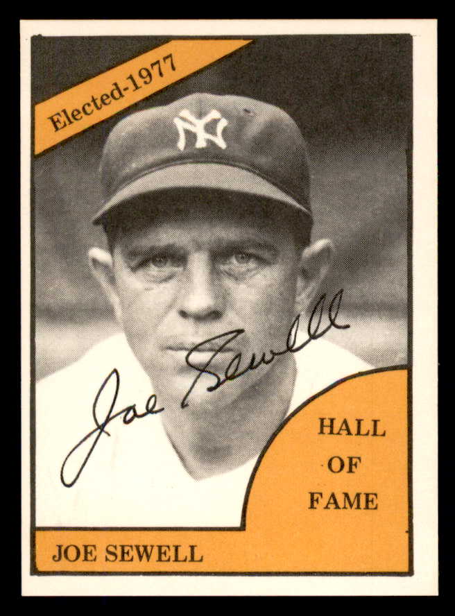 1977 TCMA Joe Sewell Yankees Signed Autographed