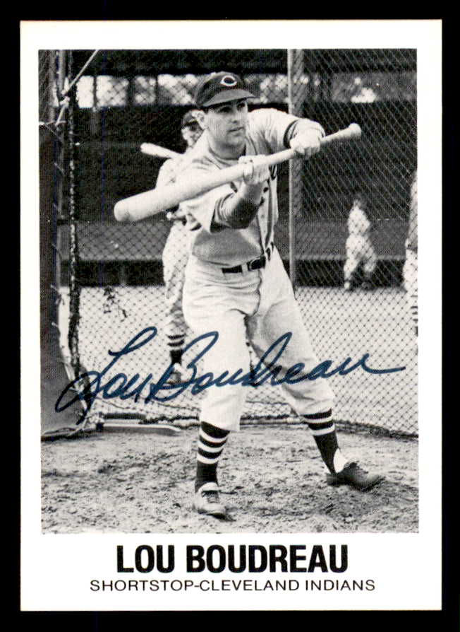 1977 TCMA #019 Lou Boudreau Indians Signed Autographed