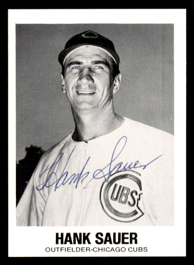 1977 TCMA #027 Hank Sauer Cubs Signed Autographed