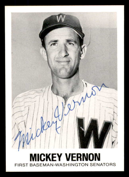 1977 TCMA #045 Mickey Vernon Senators Signed Autographed