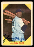 1960 Fleer #038 Johnny Mize Yankees Signed Autographed
