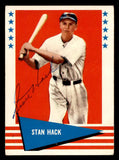 1961 Fleer #110 Stan Hack Cubs Signed Autographed