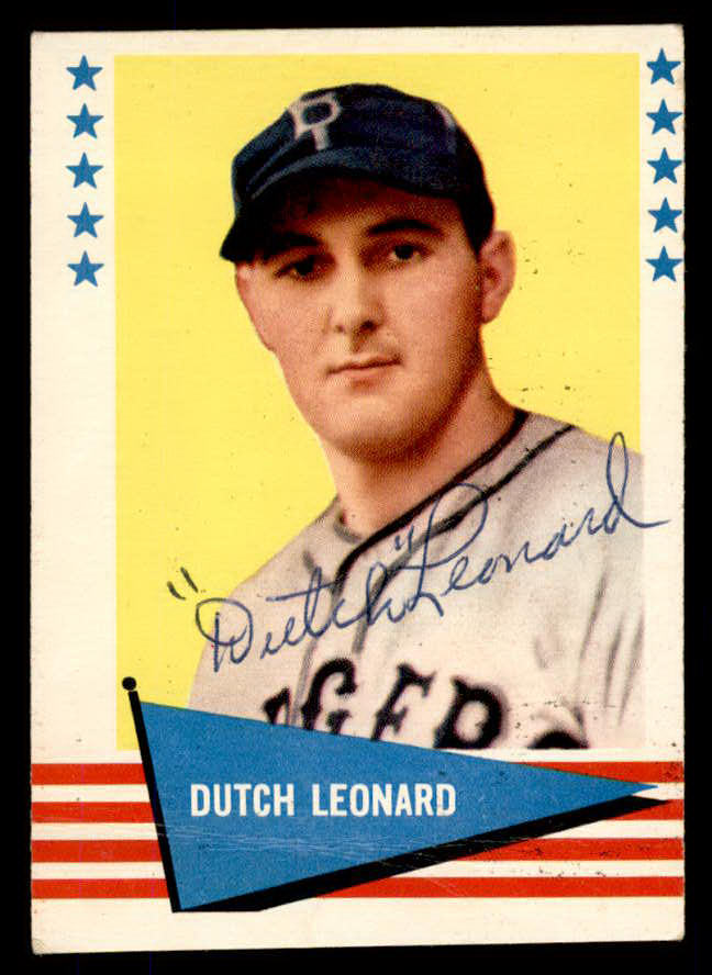 1961 Fleer #121 Dutch Leonard Dodgers Signed Autographed