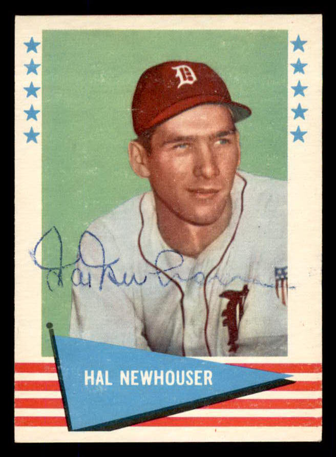 1961 Fleer #066 Hal Newhouser Tigers Signed Autographed