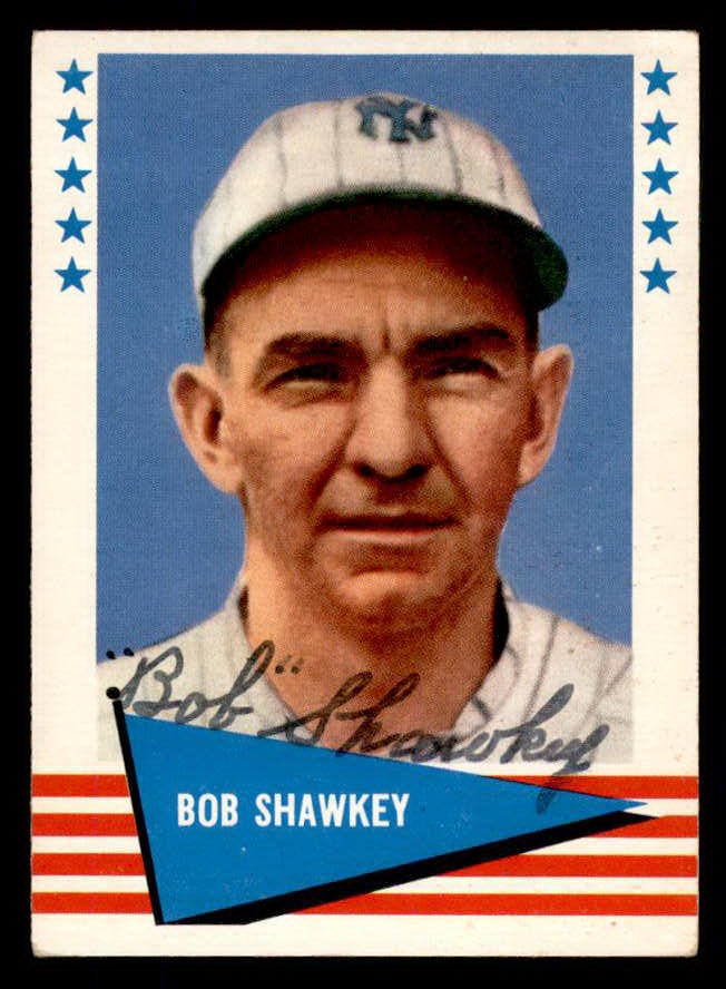 1961 Fleer #139 Bob Shawkey Giants Signed Autographed