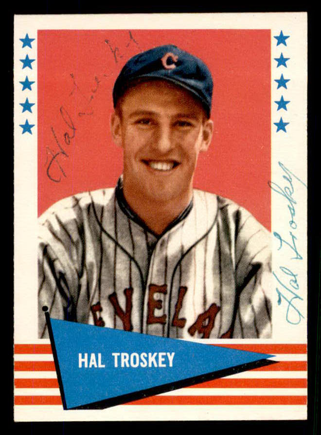 1961 Fleer #145 Hal Trosky Indians Signed Autographed