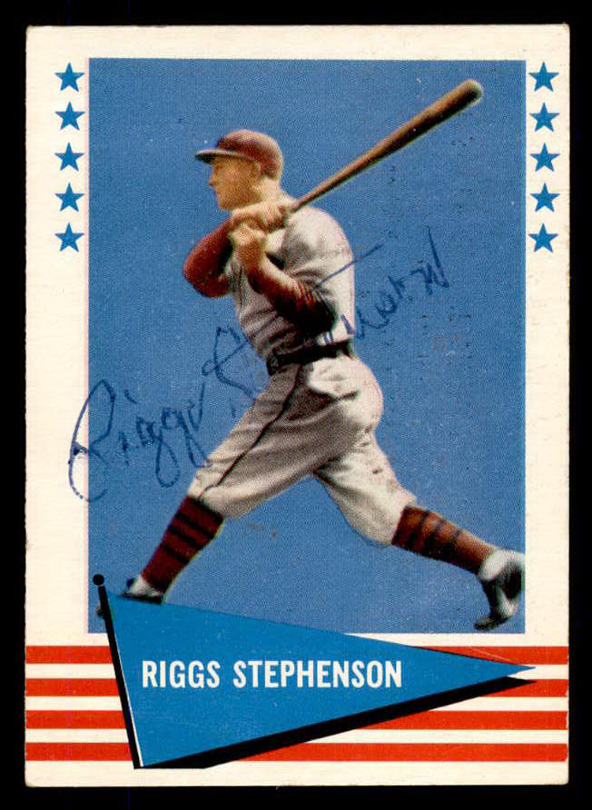 1961 Fleer #140 Riggs Stephenson Cubs Signed Autographed