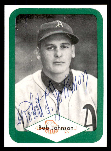 1975 Great Plains Greats #017 Bob Johnson Signed Autographed