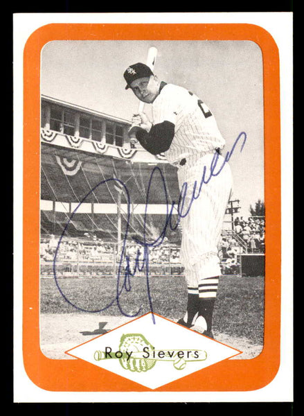1975 Great Plains Greats #036 Roy Sievers Signed Autographed