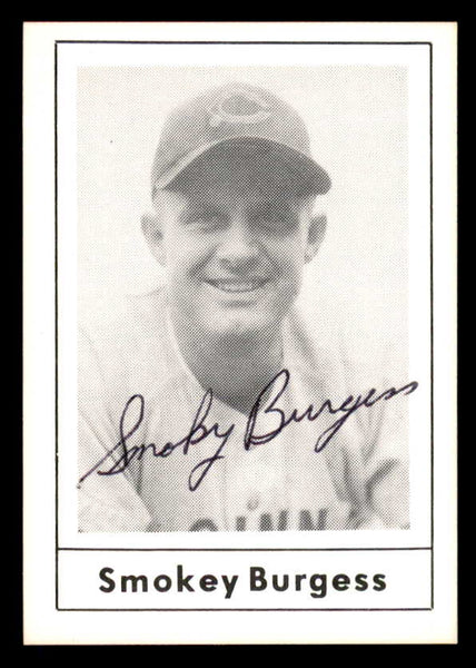 1978 Grand Slam #106 Smoky Burgess Reds Signed Autographed