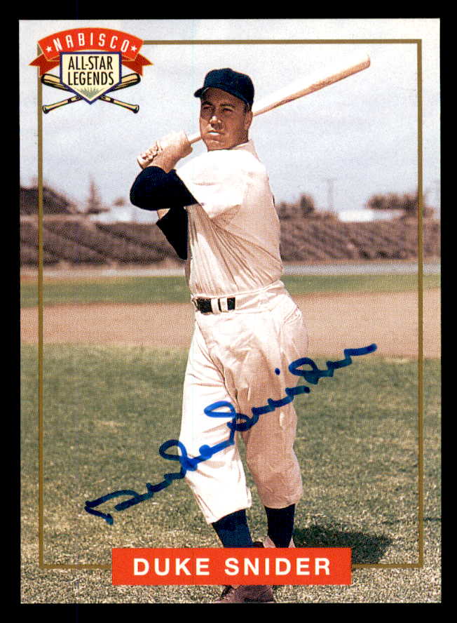 1994 Nabisco Duke Snider Dodgers Signed Autographed