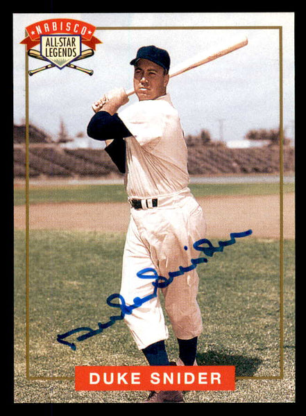 1994 Nabisco Duke Snider Dodgers Signed Autographed